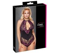 Cottelli Curves Body para mujer Negro/Rosa 4XL