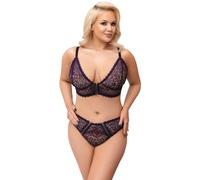 Cottelli Curves Conjunto de sujetador para mujer Purple 4XL