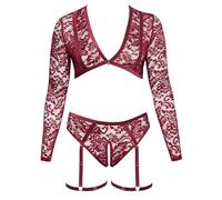 Cottelli Curves Conjuntos para mujer Dark Red XXL