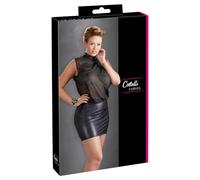 Cottelli Talla Grande - vestido de gasa brillante (negro) - 2XL