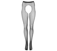Cottelli Legwear - Medias abiertas y brillantes - negro (S-L)
