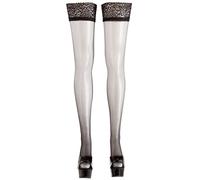 Cottelli Legwear Medias de sujeción para mujer Negro L