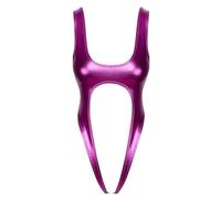 Cottelli Lingerie Body abierto brillante para mujer Rosa L/XL