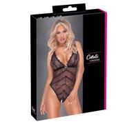 Cottelli Lingerie Body con encaje para mujer Negro L