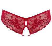 Ropa interior erótica de cuero y látex para mujer marca Cottelli Spitzenslip offen M