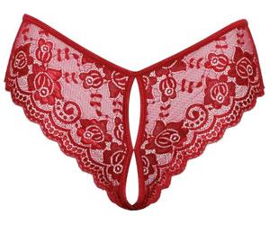 Cottelli Lingerie Braguitas sin Entrepierna para mujer Red M