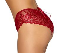 Cottelli Lingerie Braguitas sin Entrepierna para mujer Red XL