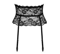 Cottelli Lingerie Cinturón de liga para mujer Black L