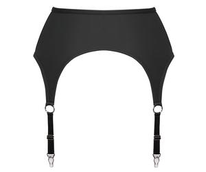 Cottelli Lingerie Cinturón de liga para mujer Black L