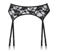 Cottelli Lingerie Cinturón de liga para mujer Black L/XL