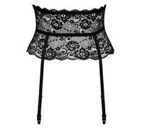 Cottelli Lingerie Cinturón de liga para mujer Black XL