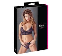 Cottelli LINGERIE Conjunto De Sujetador Con Encaje Floral Suave En Lila