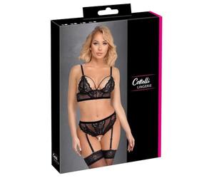 Cottelli Lingerie Conjunto de sujetador para mujer Black M