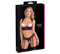 Cottelli LINGERIE Seductor Dessou Set Ascensor Sujetador Con Tanga Y Liguero