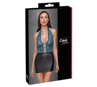 Cottelli Lingerie Vestido para mujer Petrol/Black XL