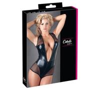 Cottelli Collection Body Party Wetlook para mujer Negro M