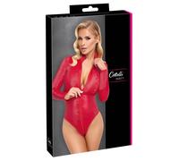 Cottelli PARTY Schlangenhaut-Optik Body de Manga Larga con Cuello Alzado