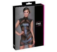 Cottelli - vestido negro brillante ajustado - L