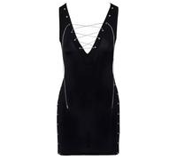 Cottelli Party Vestido para mujer Black/Silver XL
