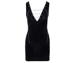 Cottelli Party Vestido para mujer Black/Silver XL