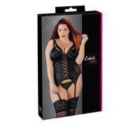 Cottelli Seductora Elegancia: Stretchsatin Y Encaje de Flores para Uno Figura