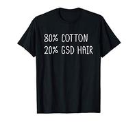 Cotton And Pastor Alemán Hair Perro Camiseta
