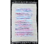 COTTON ARTean Alfombra Rectangular Reversible 60 X 90 cm Color Natural 100% ALGODÓN