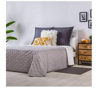 COTTON ARTean Colcha bouti Cama 105 Primavera - Verano Limpias Gris Algodón Poliéster - Reversible