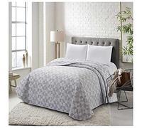 COTTON ARTean- Colcha Bouti Cama 200 Primavera Verano CUDILLERO Gris Microfibra cepillada HIPOALERGENICA