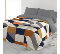 COTTON ARTean Edredón Estampado Cama 90 Microfibra Ibiza | Relleno Fibra Hueca siliconada 300 gr/m² Edredón nórdico Ibiza 180x260 Multicolor