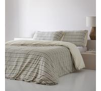 COTTON ARTean Funda nordica ALGODÓN Jacquard 100% 200 Hilos TIRON Cama de 150 Incluye Funda nórdica 240x220 + 2 Fundas de Almohada 100% ALGODÓN Jacquard. Cierre con Botones. Color Gris Azulado