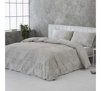 COTTON ARTean Funda Nórdica Cama 105 ALGODÓN ORGANICO Reversible LEZO Beige. Funda edredón 180x220 + 1 Funda de Almohada + Bajera Ajustable. Gots.