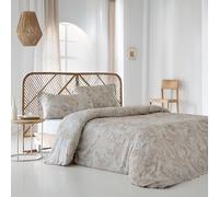 COTTON ARTean Funda Nórdica Cama 150 Satén Algodón 200 Hilos ONIS Reversible Funda edredón 240x220 + 2 Fundas Almohada Cierre Botones