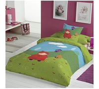 COTTON ARTean Funda Nórdica Infantil/Juvenil Reversible Caperucita. Cama de 90 (150 Ancho x 260 cm. Largo).