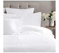 COTTON ARTean Juego de sábanas 135x190/200 Algodón Orgánico TURIA blanco 3 piezas: Encimera, 1 Funda de Almohada, Bajera Ajustable Certificado Gots