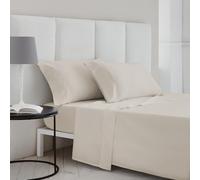 Juego de sabanas 135x190 / 200 SATEN ALGODON EGIPCIO DE 400 HILOS BEIGE Juego Cama de 135 x 190/200 + 1 funda de almohada + sábana bajera ajustable 135x190 / 200. 100% ALGODON EGIPCIO BEIGE.