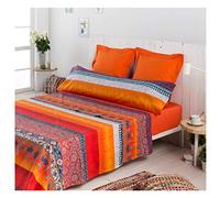 Cotton Artean Juego de sábanas percal algodón 180 hilos multicolor 280x260 Cama 200