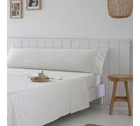 COTTON ARTean Juego de sábanas 200x200 Percal algodón 200 Hilos TULA beige 4 piezas: Encimera, 2 Fundas de Almohada, Bajera Ajustable