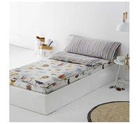 COTTON ARTean Saco nordico SIN Relleno SALBURUA II Cama 90 x 190. Saco Unido a la Bajera con Cremallera.