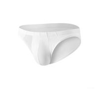 Cotton Blend Thong for Men Sexy Erotic Briefs(White XL) | Mesh panel design, bulge pouch support, M-2XL sizing, daily classic style, solid color options