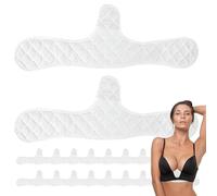 Cotton Bra Liners - Breast Sweat Liners, Moisture Pads, Washable Inserts | Large Cotton For Sports Bras, Yoga, Work, Daily Comfort And Skin Protection ()