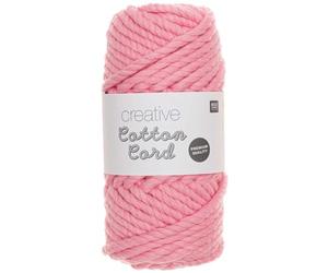Cotton Cord Rico Creative, 25 m Rosa