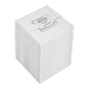 COTTON CRAFT Paquete de 24 servilletas de cóctel de 12 x 12 Pulgadas, Color Blanco, 100% algodón, con Esquinas ingletadas y un Dobladillo Generoso