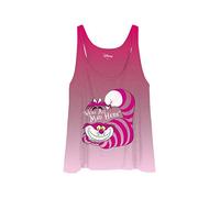 cotton division Alicia en el País de Las Maravillas Gato Chesire - We´re All Mad Here Mujer Top Rosa L