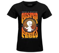 cotton division - Camiseta para Mujer, Negro, S