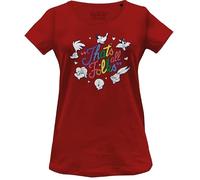 cotton division - Camiseta para Mujer, Rojo, L