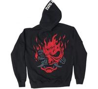 cotton division Cyberpunk 2077 - Sudadera Negra con Capucha Samurai - S