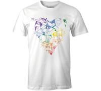 cotton division Meloonets111 Camiseta, Blanco, M para Hombre
