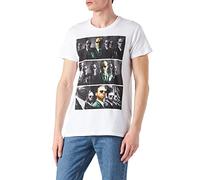 cotton division Mematrxts008 Camiseta para Mujer, Blanco, L para Hombre