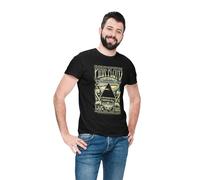 cotton division MEPIFLRTS022 Camisetas, Negro, XS para Hombre